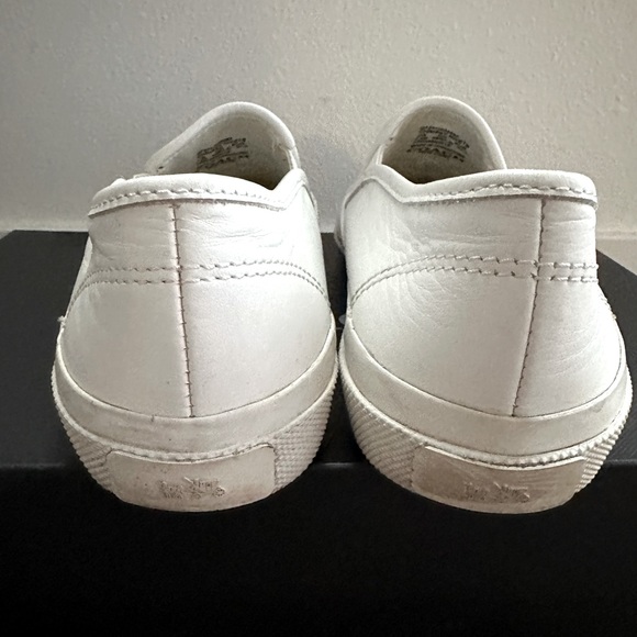 Coach Chrissy Rivets White Napa Leather Canvas Slip-on / US 7.5M - Picture 4 of 4